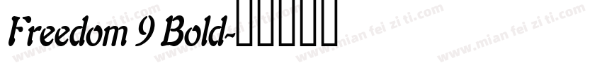 Freedom 9 Bold字体转换